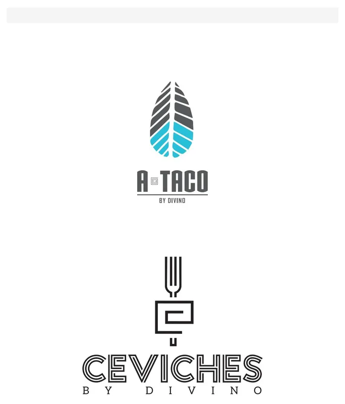 A taco and Ceviches by Divino logo