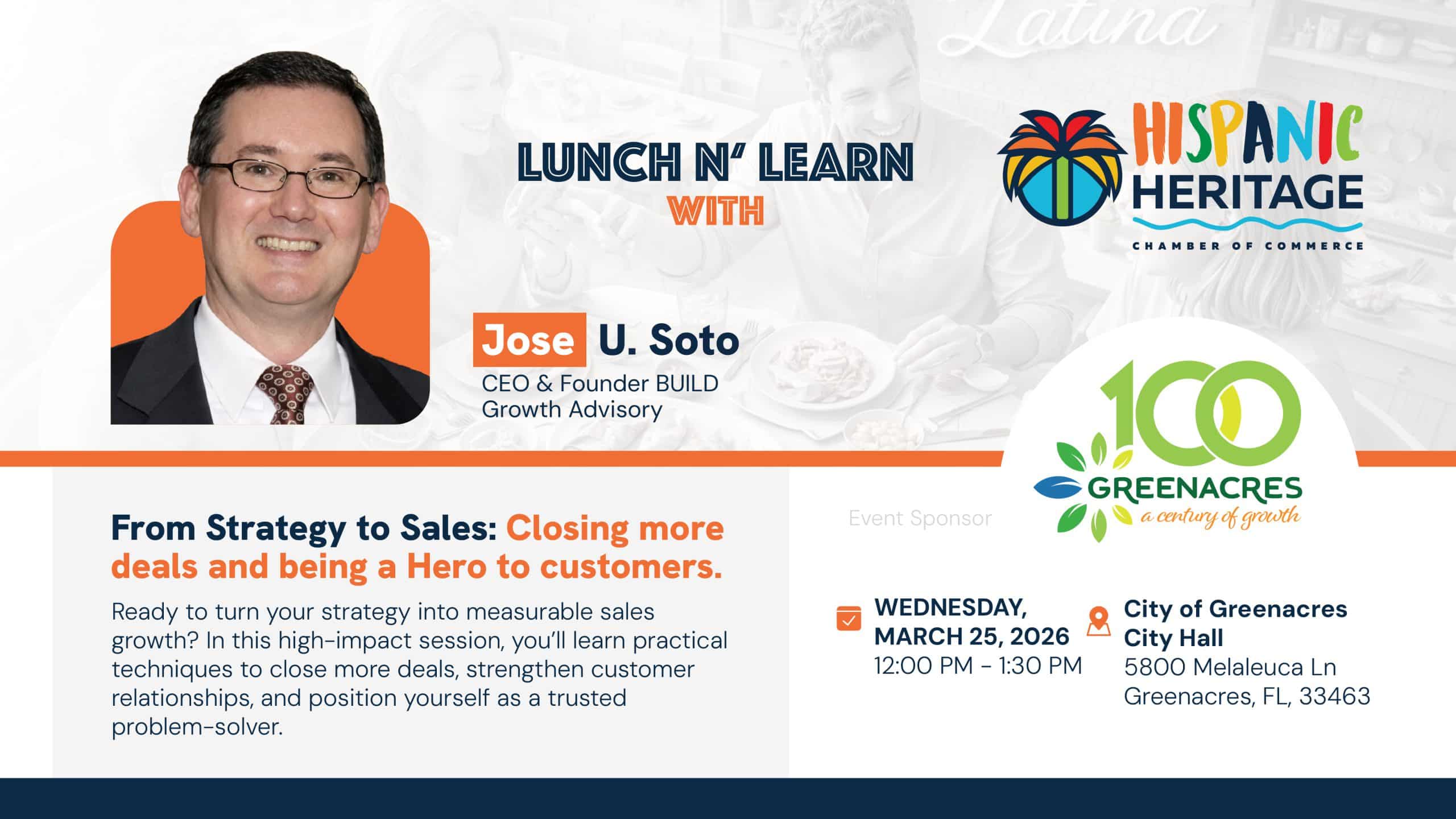 Lunch-n-Learn: From Strategy to Sales: Closing more deals and being a Hero to customers.