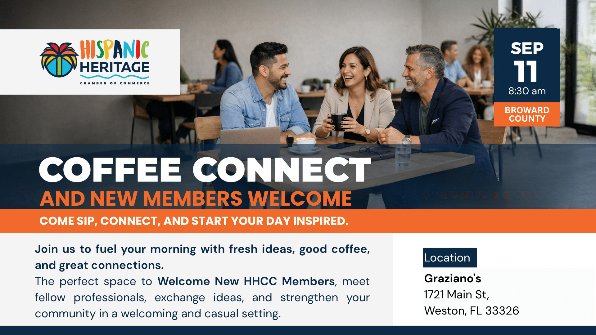 Coffee Connect & New Members Welcome - Broward County