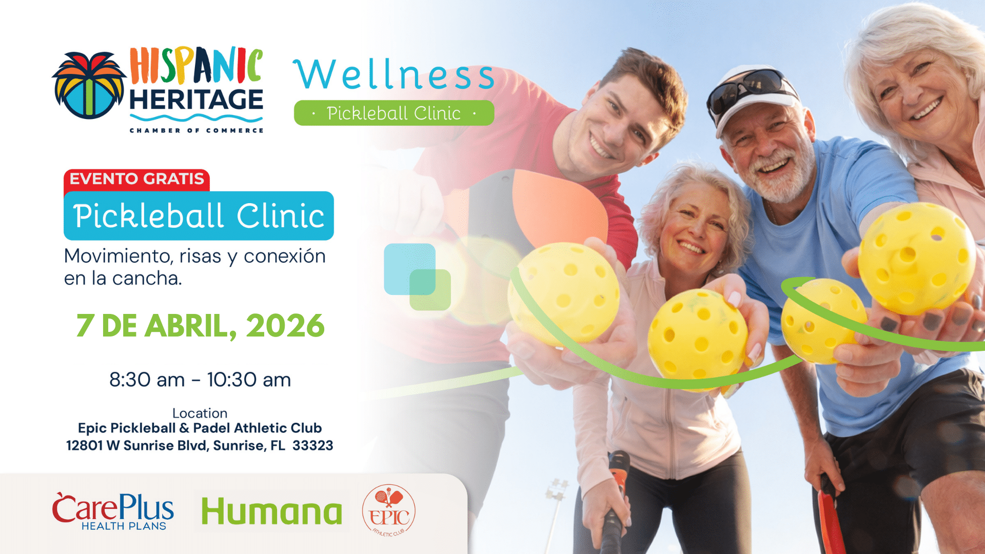 PickelBall Clinic con la HHCC - Sesion de Abril