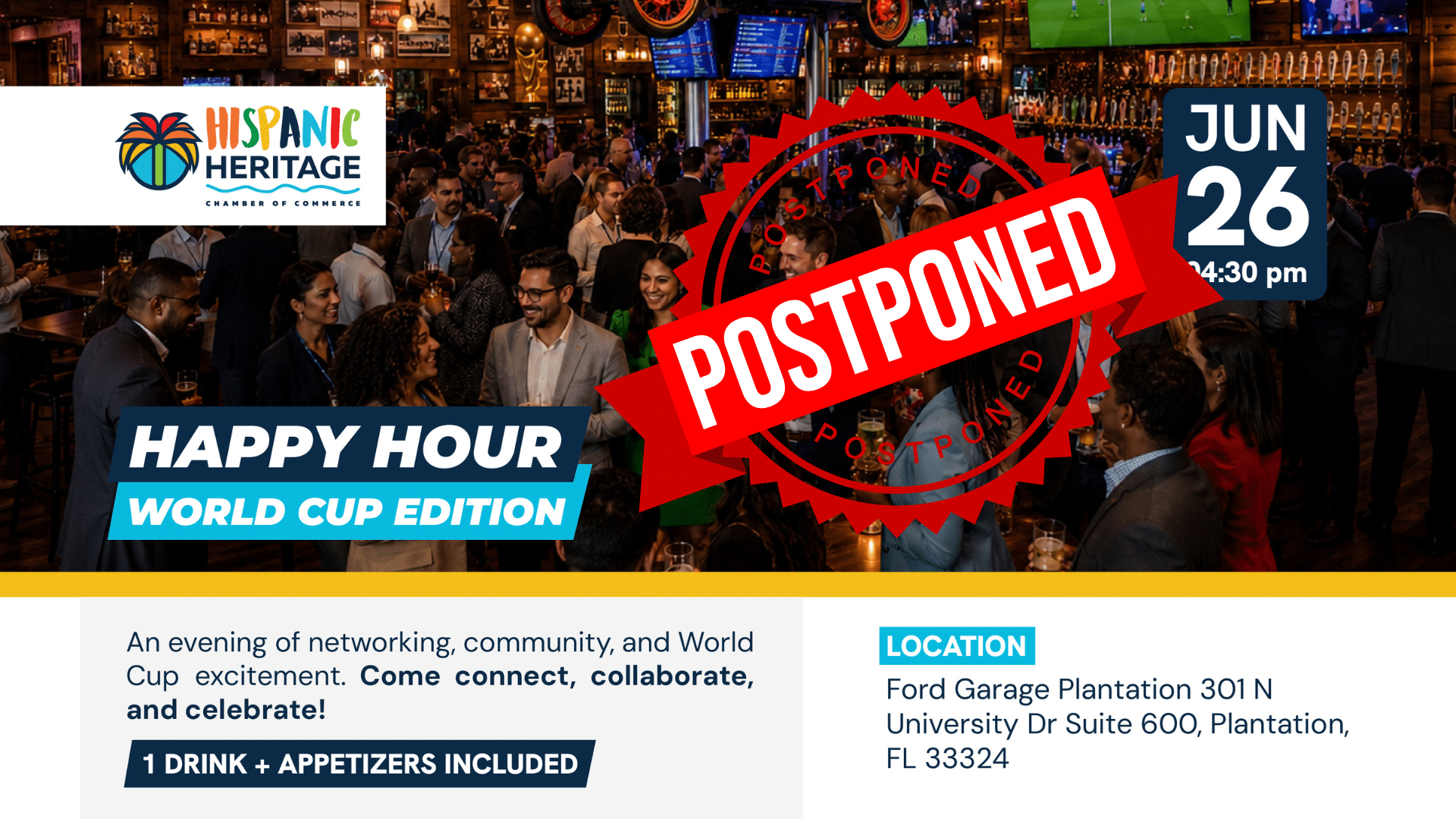 Happy Hour - World Cup Edition Broward County