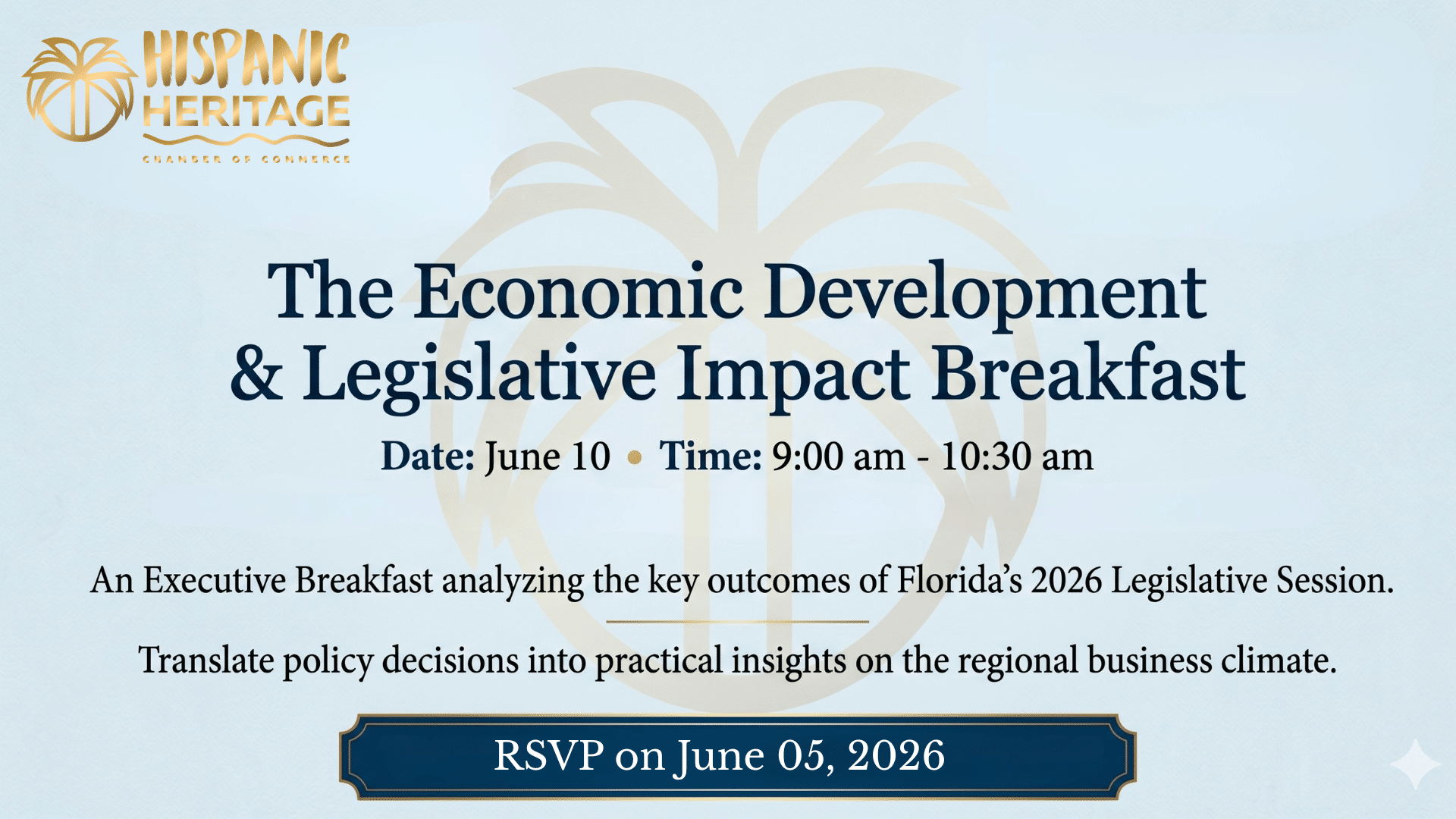 Economic Development & Legislative Impact Breakfast