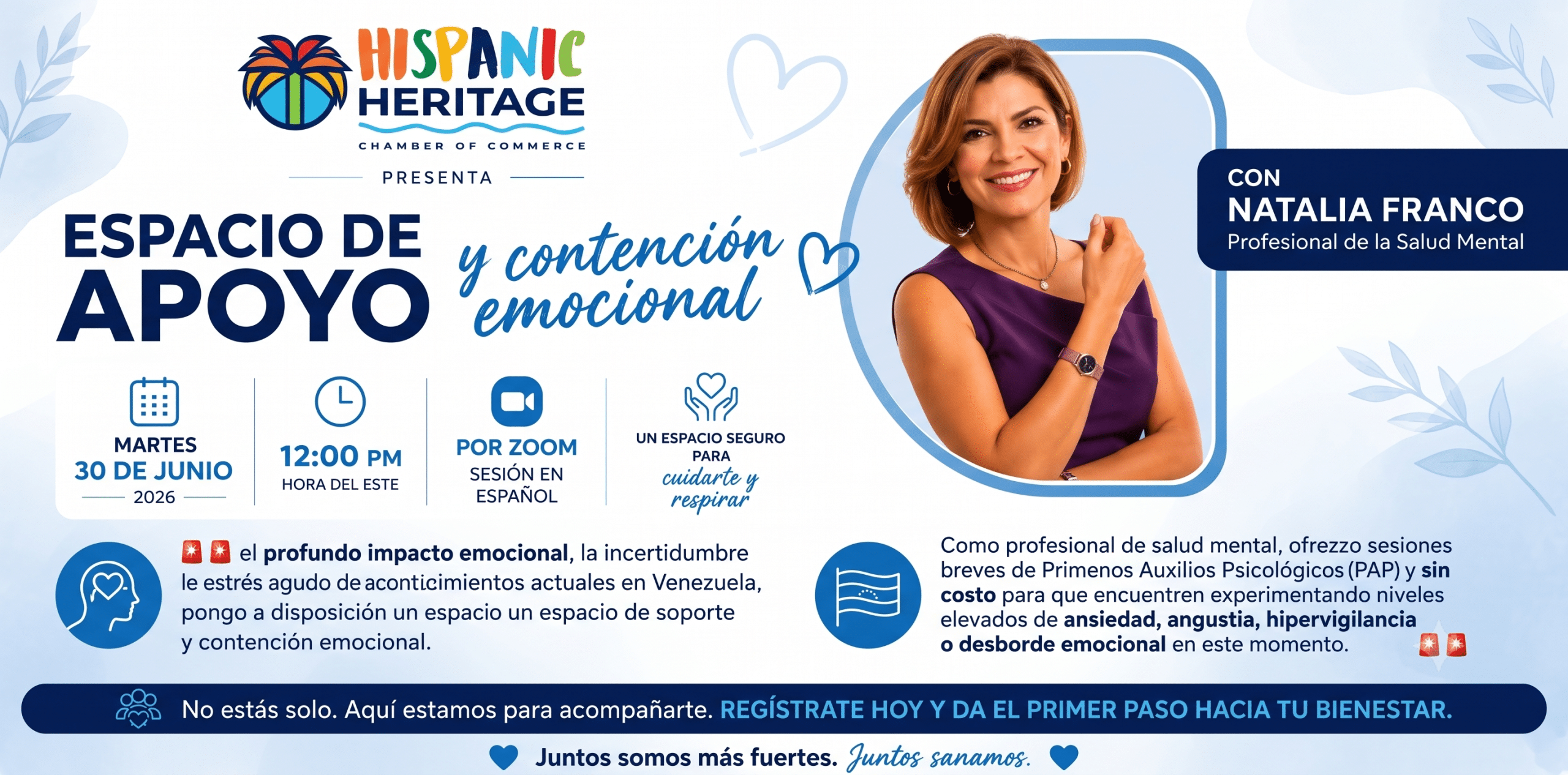 Espacio de Apoyo y Contención Emocional: Juntos Sanamos