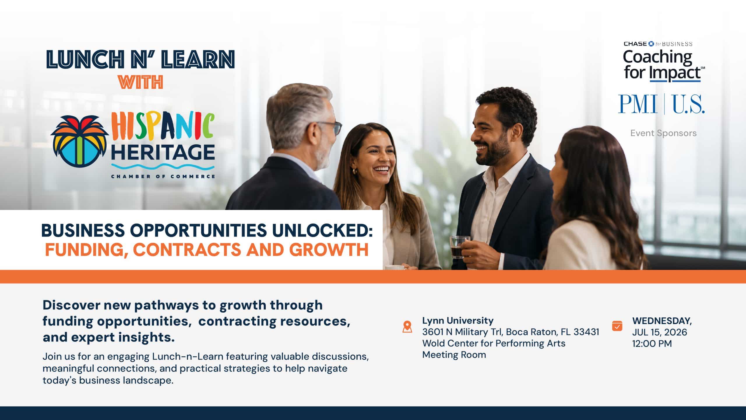 Lunch-n-Learn: Business Opportunities Unlocked: Funding, Contracts & Growth