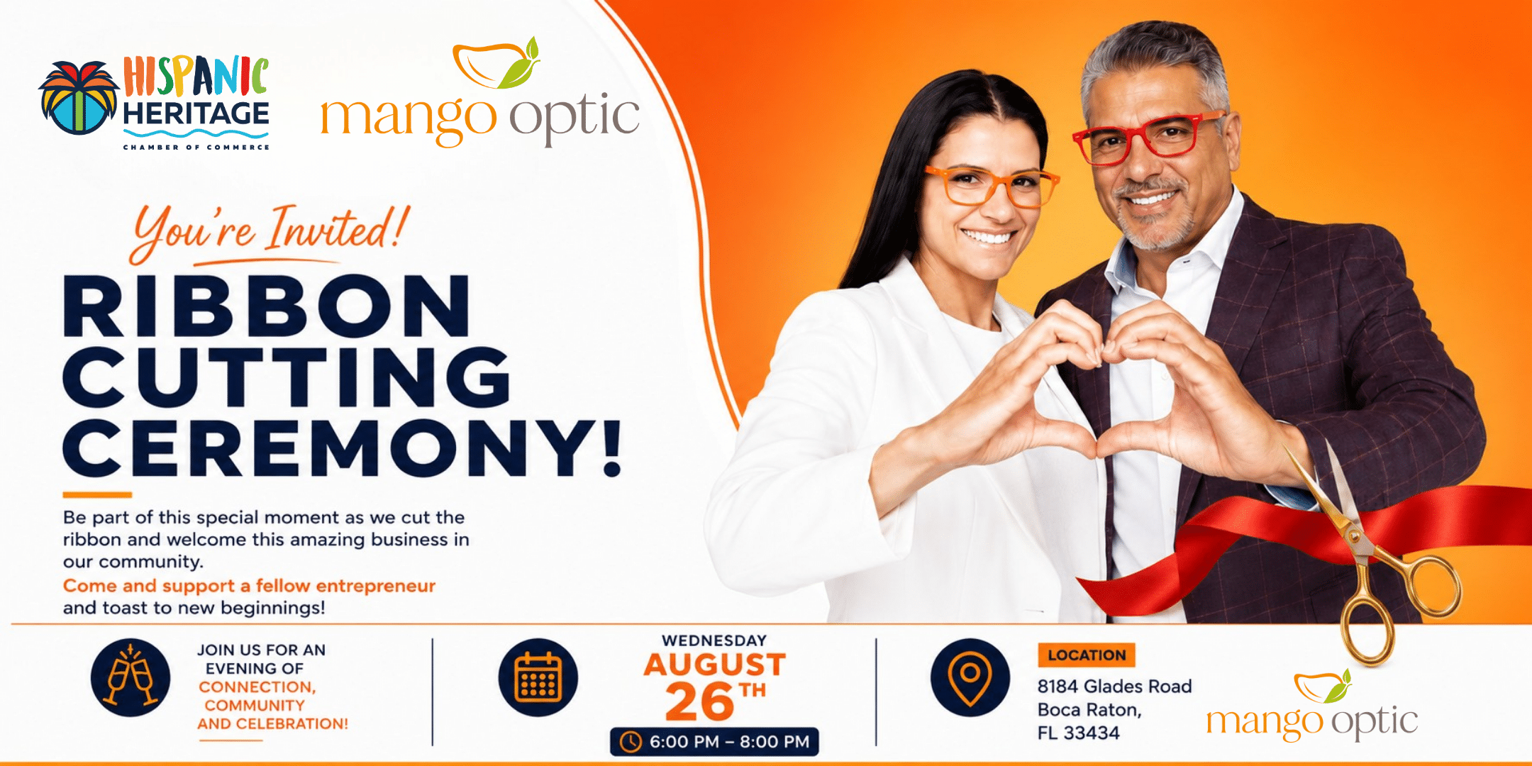 Ribbon Cutting Ceremony - Mango Optic