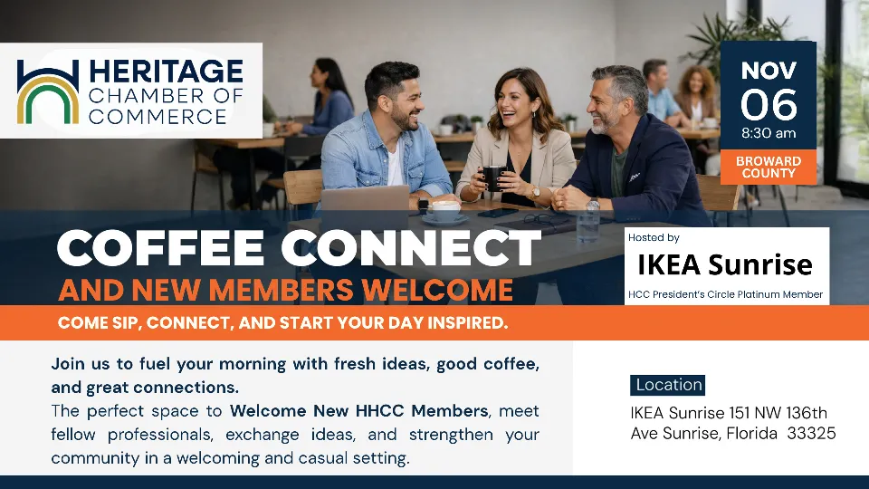 Coffee Connect & New Members Welcome - Broward County